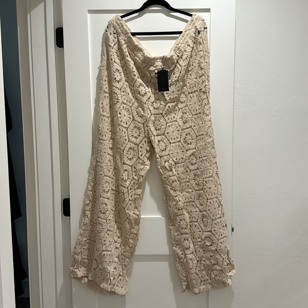 Plus size coverup beach Set in Cream Size 22 (UK size 26) NEW - Picture 9 of 15